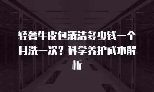 轻奢牛皮包清洁多少钱一个月洗一次？科学养护成本解析