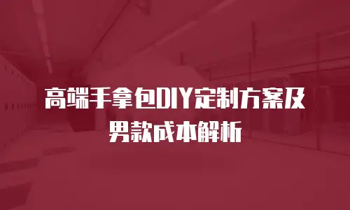 高端手拿包DIY定制方案及男款成本解析