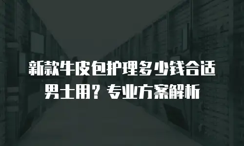 新款牛皮包护理多少钱合适男士用？专业方案解析