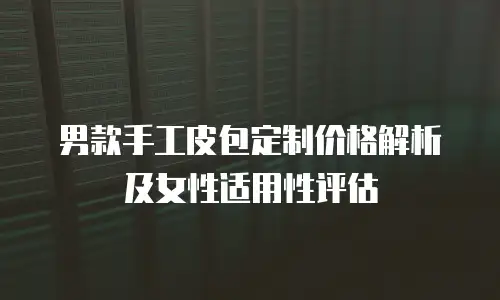 男款手工皮包定制价格解析及女性适用性评估