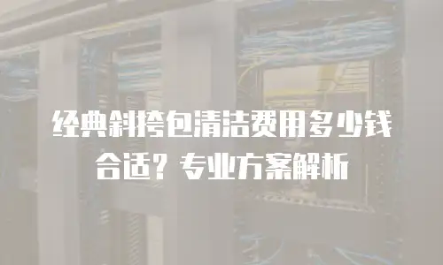 经典斜挎包清洁费用多少钱合适？专业方案解析