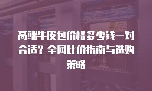 高端牛皮包价格多少钱一对合适？全网比价指南与选购策略