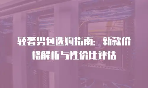 轻奢男包选购指南：新款价格解析与性价比评估