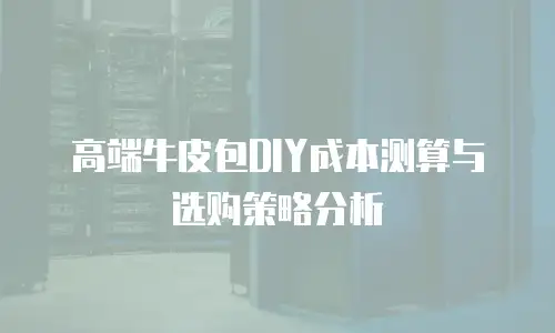 高端牛皮包DIY成本测算与选购策略分析