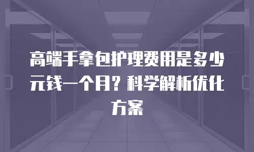 高端手拿包护理费用是多少元钱一个月？科学解析优化方案