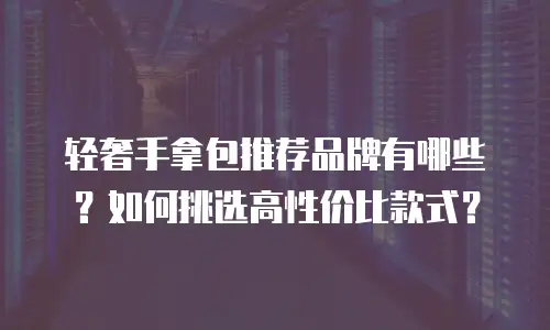 轻奢手拿包推荐品牌有哪些？如何挑选高性价比款式？