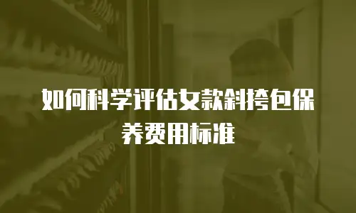 如何科学评估女款斜挎包保养费用标准