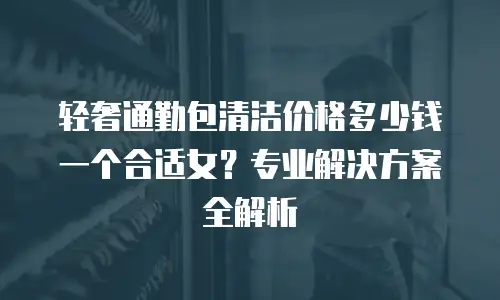 轻奢通勤包清洁价格多少钱一个合适女？专业解决方案全解析