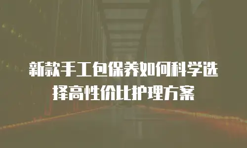 新款手工包保养如何科学选择高性价比护理方案