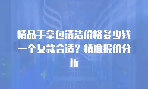 精品手拿包清洁价格多少钱一个女款合适？精准报价分析