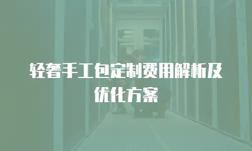 轻奢手工包定制费用解析及优化方案
