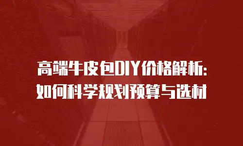 高端牛皮包DIY价格解析：如何科学规划预算与选材