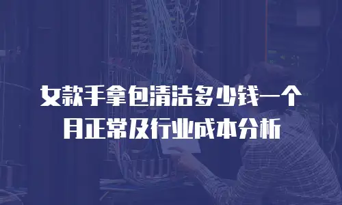 女款手拿包清洁多少钱一个月正常及行业成本分析
