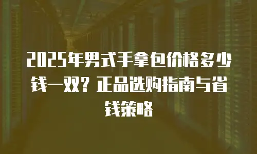 2025年男式手拿包价格多少钱一双？正品选购指南与省钱策略