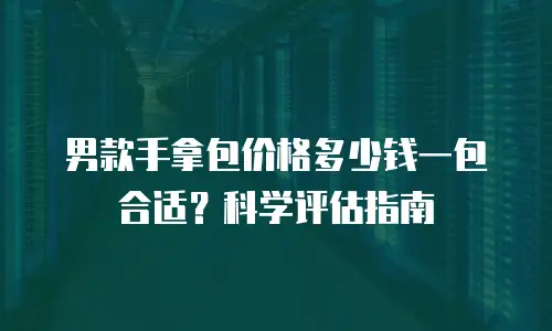 男款手拿包价格多少钱一包合适？科学评估指南