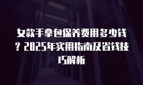 女款手拿包保养费用多少钱？2025年实用指南及省钱技巧解析
