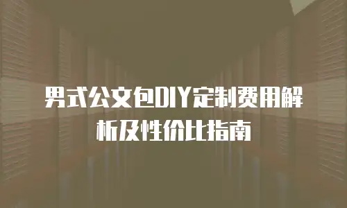 男式公文包DIY定制费用解析及性价比指南