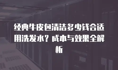 经典牛皮包清洁多少钱合适用洗发水？成本与效果全解析