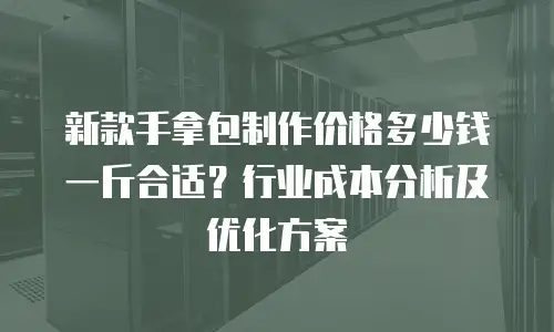 新款手拿包制作价格多少钱一斤合适？行业成本分析及优化方案