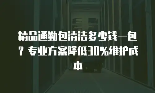 精品通勤包清洁多少钱一包？专业方案降低30%维护成本