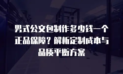 男式公文包制作多少钱一个正品保障？解析定制成本与品质平衡方案