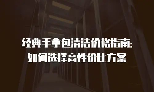 经典手拿包清洁价格指南：如何选择高性价比方案