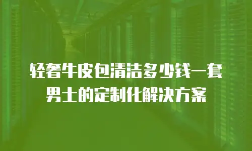 轻奢牛皮包清洁多少钱一套男士的定制化解决方案