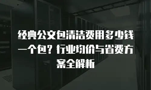 经典公文包清洁费用多少钱一个包？行业均价与省费方案全解析