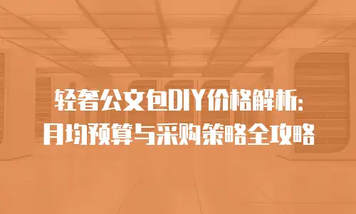 轻奢公文包DIY价格解析：月均预算与采购策略全攻略