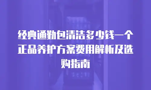 经典通勤包清洁多少钱一个 正品养护方案费用解析及选购指南