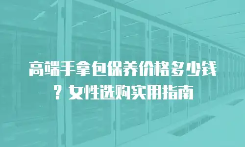 高端手拿包保养价格多少钱？女性选购实用指南