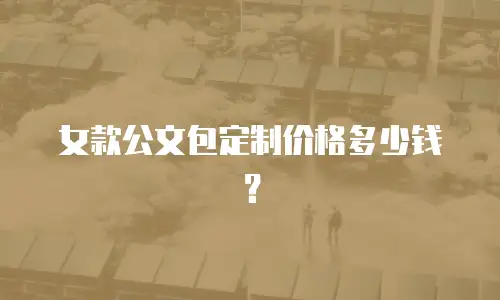 女款公文包定制价格多少钱？