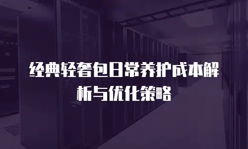 经典轻奢包日常养护成本解析与优化策略