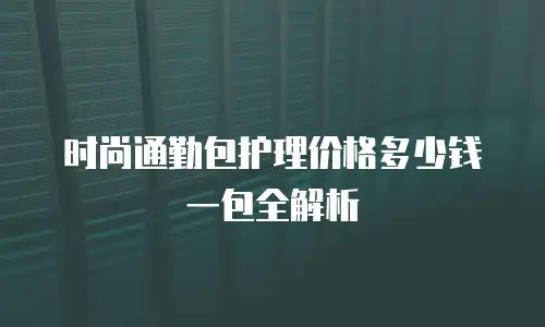 时尚通勤包护理价格多少钱一包全解析