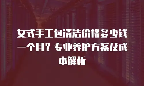 女式手工包清洁价格多少钱一个月？专业养护方案及成本解析