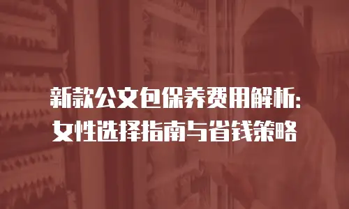 新款公文包保养费用解析：女性选择指南与省钱策略