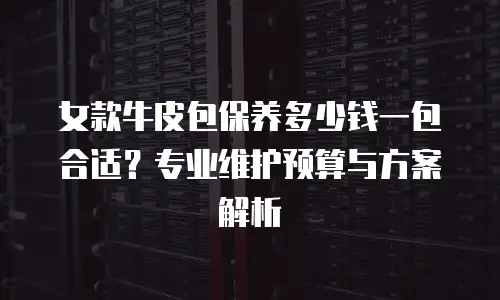 女款牛皮包保养多少钱一包合适？专业维护预算与方案解析