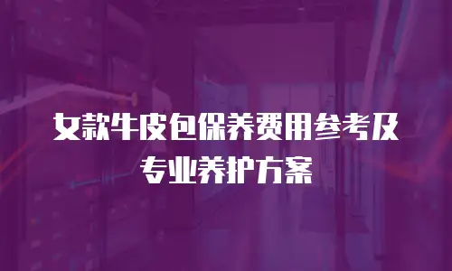 女款牛皮包保养费用参考及专业养护方案