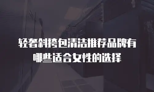 轻奢斜挎包清洁推荐品牌有哪些适合女性的选择