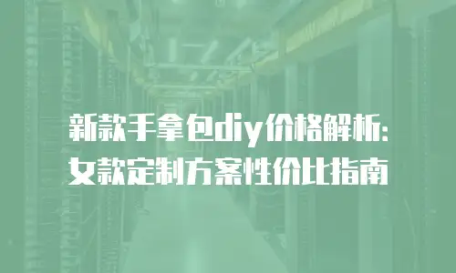 新款手拿包diy价格解析：女款定制方案性价比指南