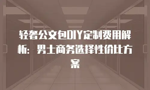 轻奢公文包DIY定制费用解析：男士商务选择性价比方案