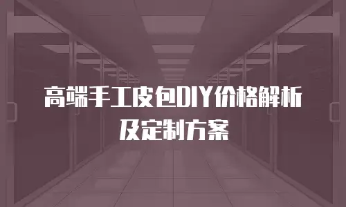 高端手工皮包DIY价格解析及定制方案