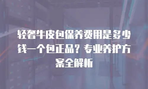 轻奢牛皮包保养费用是多少钱一个包正品？专业养护方案全解析