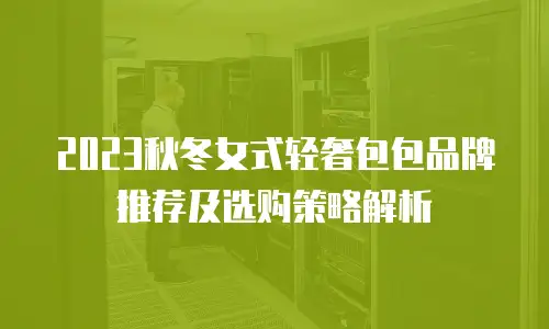 2023秋冬女式轻奢包包品牌推荐及选购策略解析