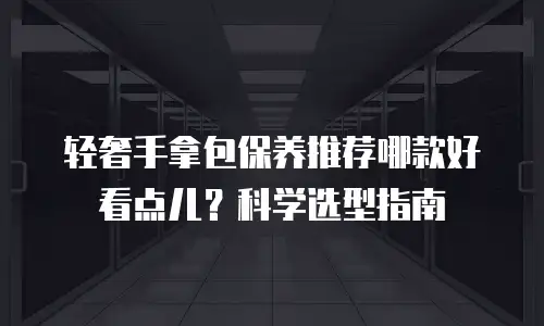 轻奢手拿包保养推荐哪款好看点儿？科学选型指南