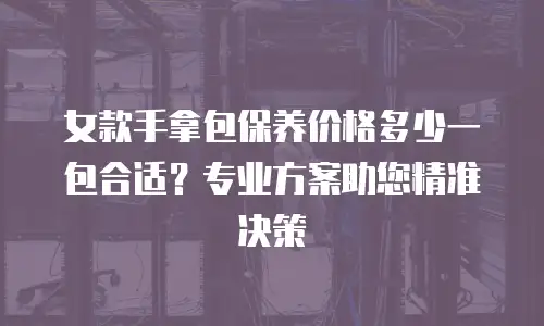 女款手拿包保养价格多少一包合适？专业方案助您精准决策