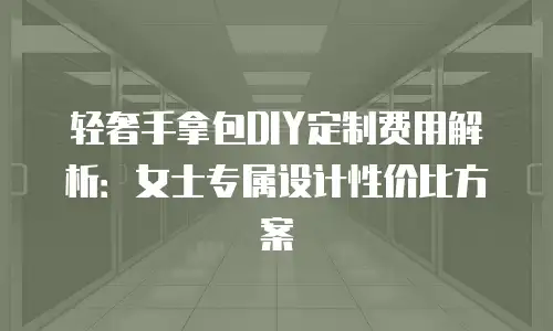 轻奢手拿包DIY定制费用解析：女士专属设计性价比方案
