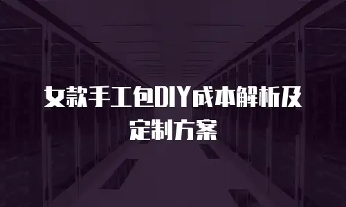 女款手工包DIY成本解析及定制方案