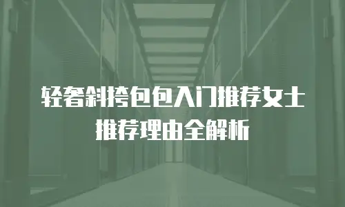 轻奢斜挎包包入门推荐女士推荐理由全解析