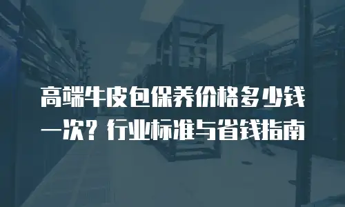 高端牛皮包保养价格多少钱一次？行业标准与省钱指南